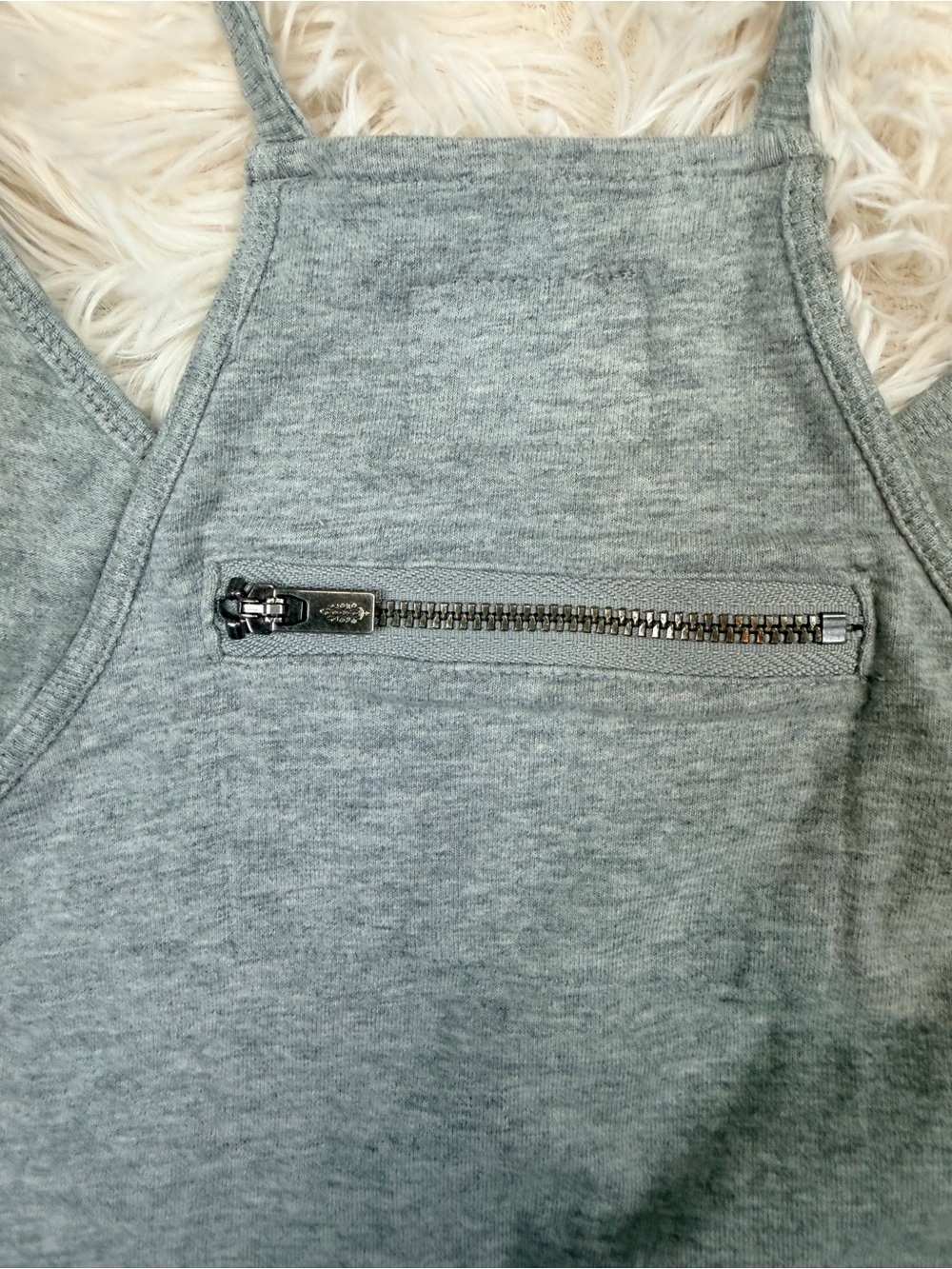 Free People Movement Hot Shot Romper Heather Gray Boho Lounge Overall Small - Picture 6 of 13